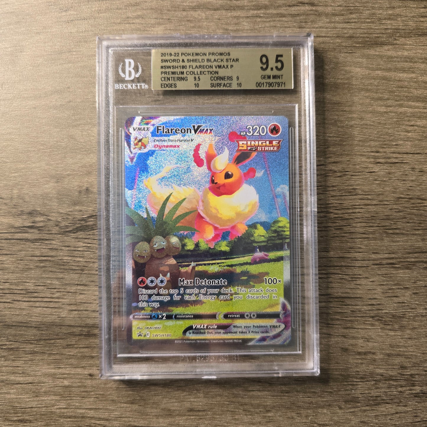 Flareon VMAX #SWSH180 BGS 9.5