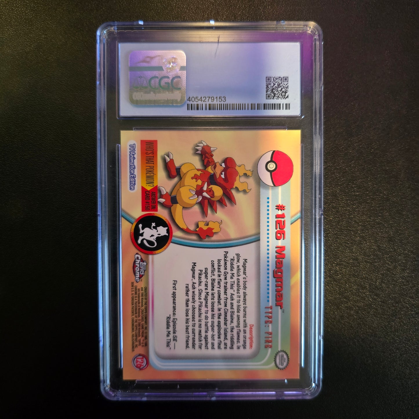1/4 CGC PRISTINE 10 *Blue Label* TOPPS CHROME #126 MAGMAR