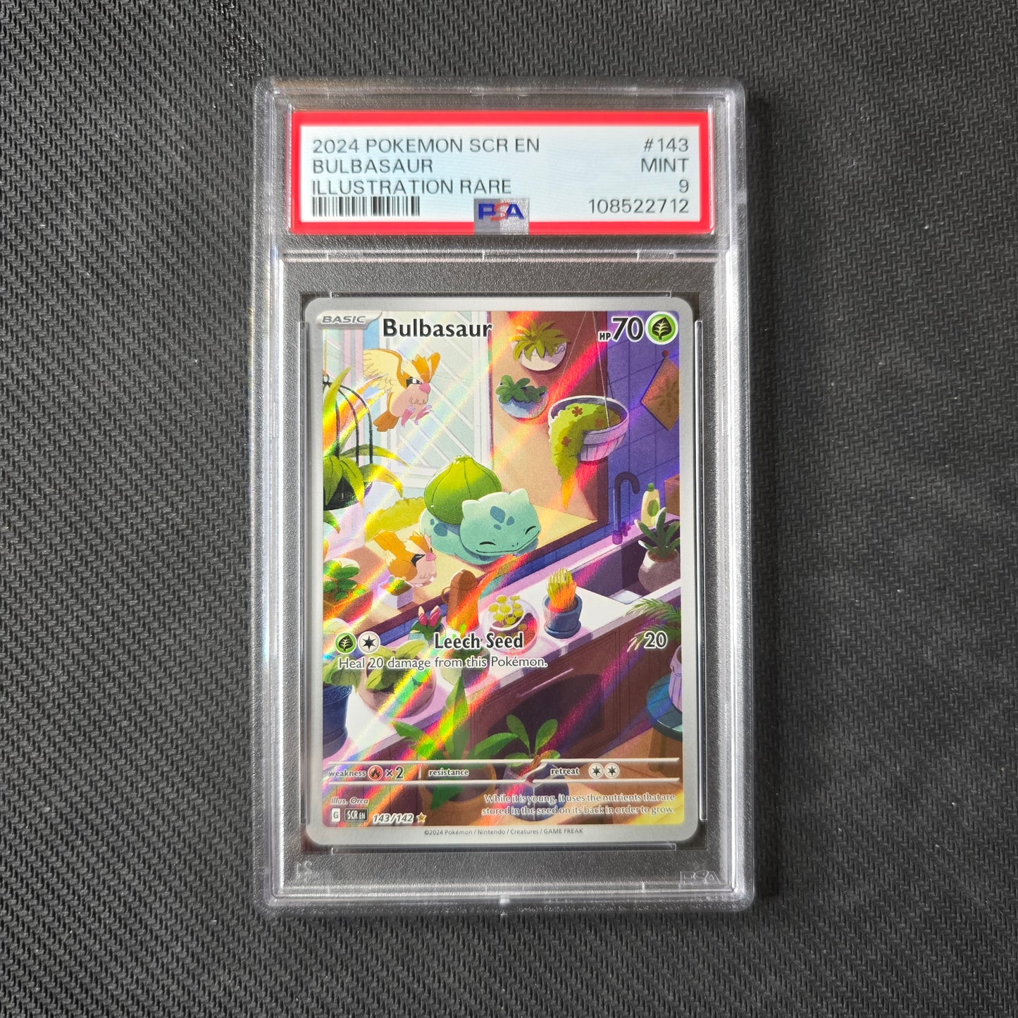 Bulbasaur #143 PSA 9 Stellar Crown