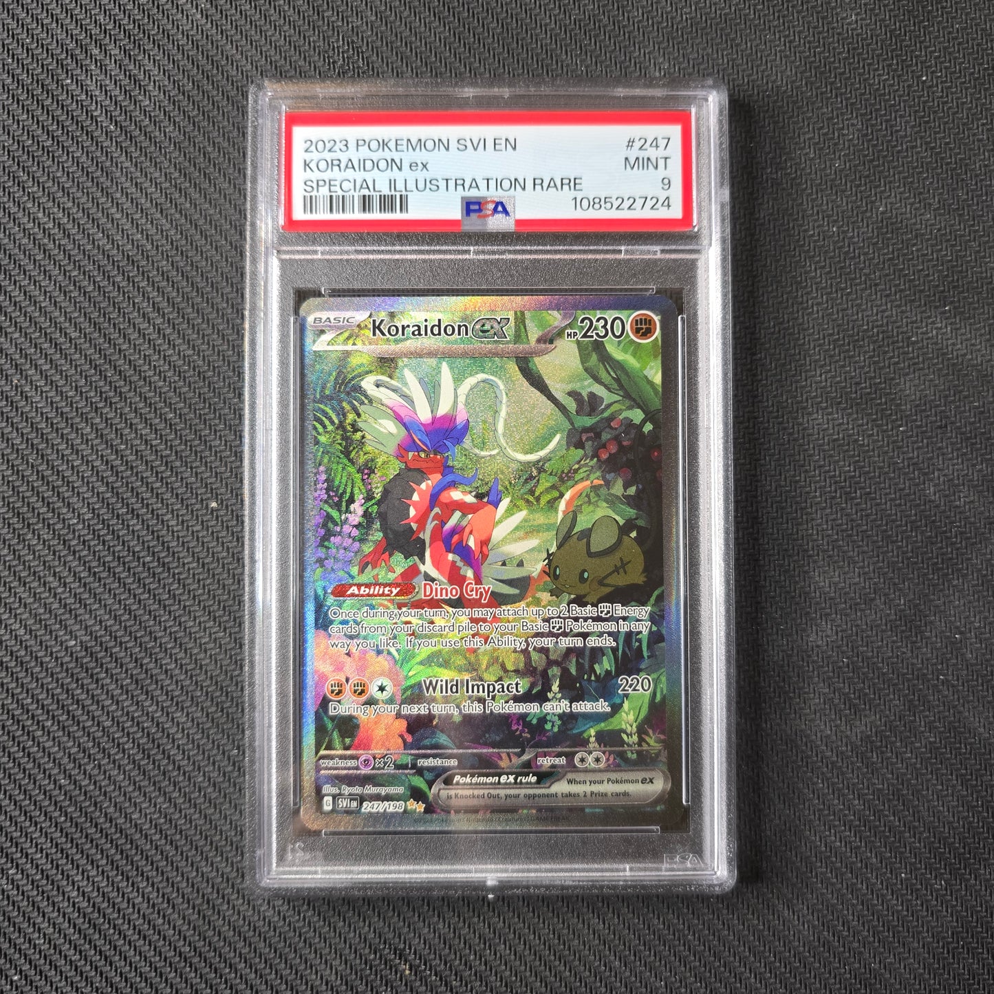 Koraidon ex #247 PSA 9 Scarlet & Violet