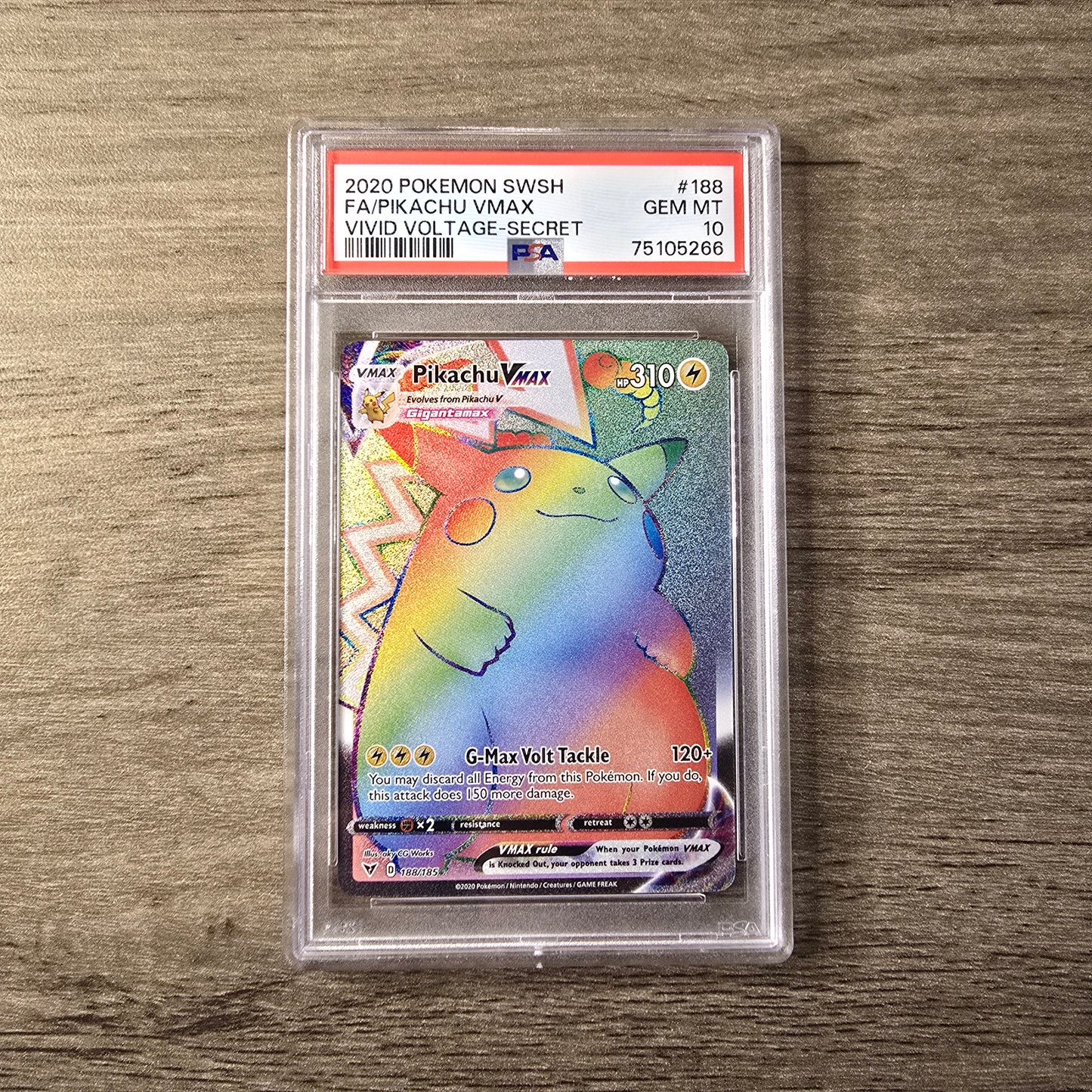 Pikachu VMAX #188 PSA 10