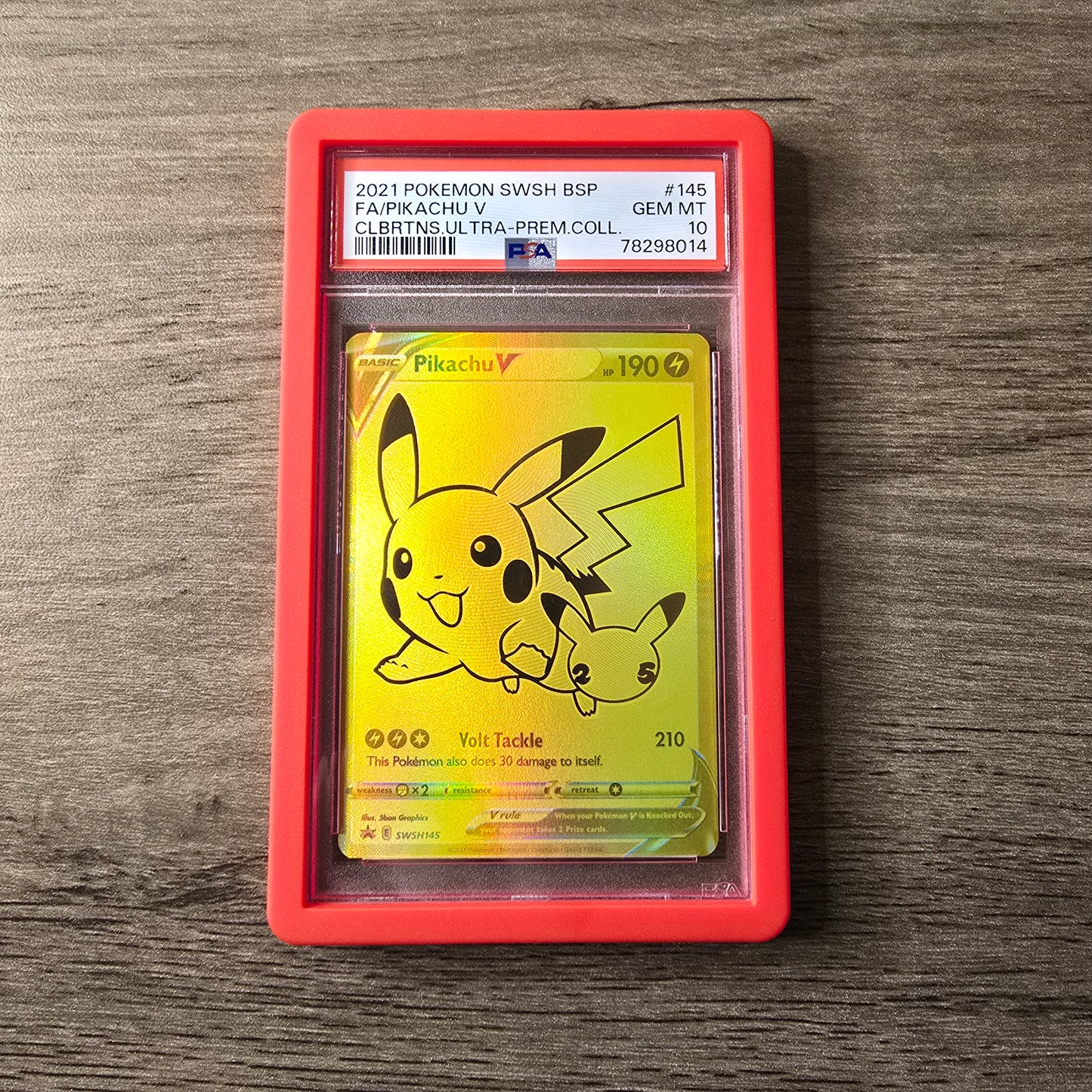Pikachu V #SWSH145 PSA 10