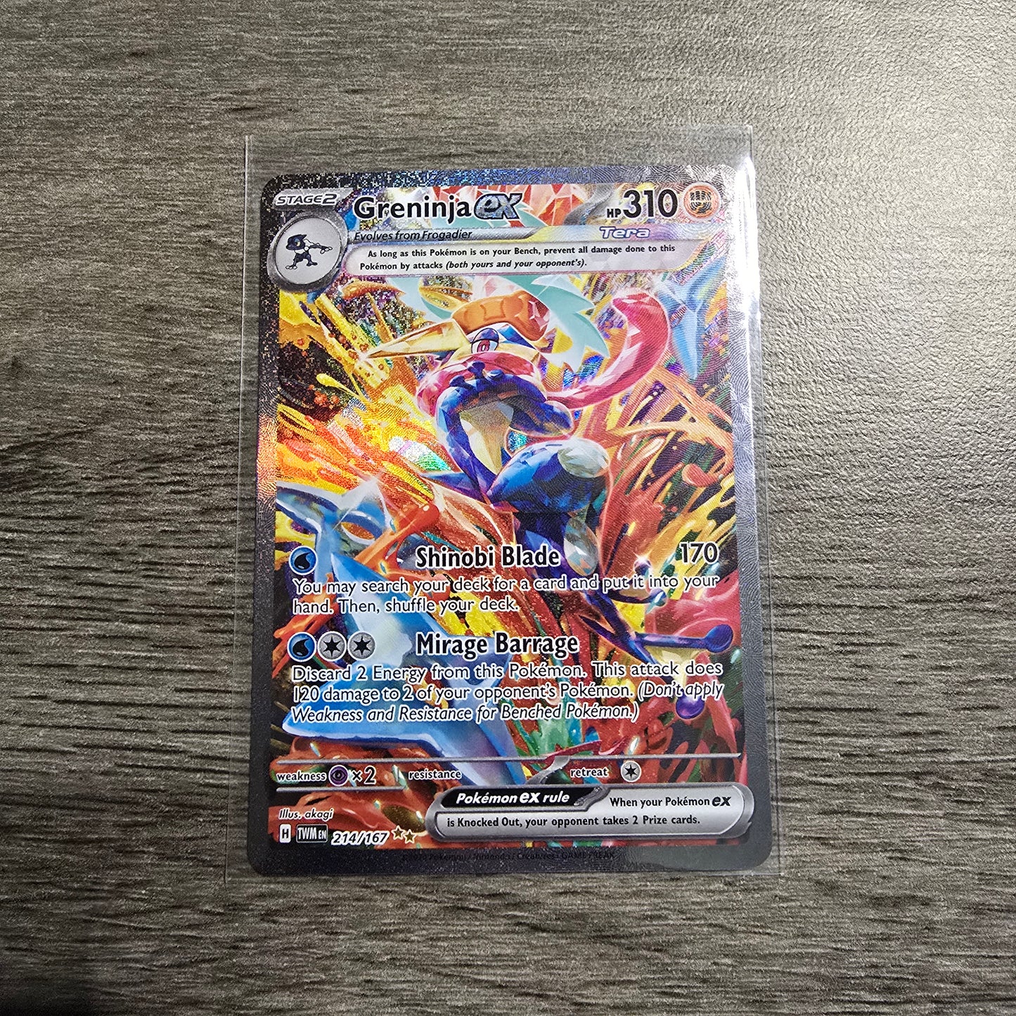 Greninja ex #214 Pokemon Twilight Masquerade