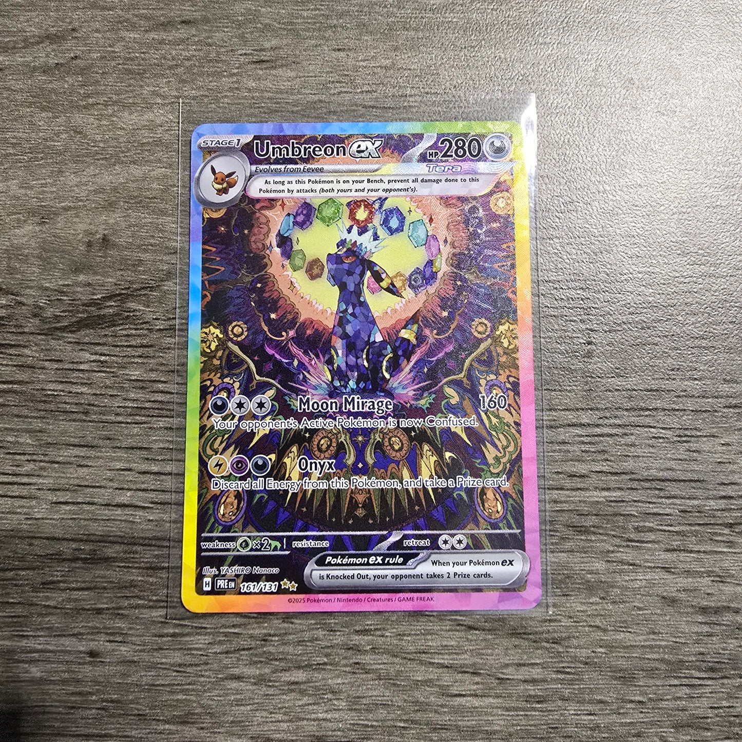 Umbreon ex #161 Pokemon Prismatic Evolutions