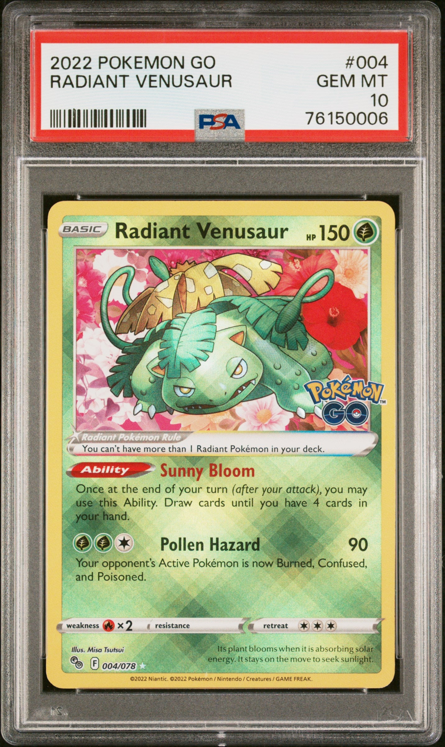 Radiant Venusaur #4 PSA 10