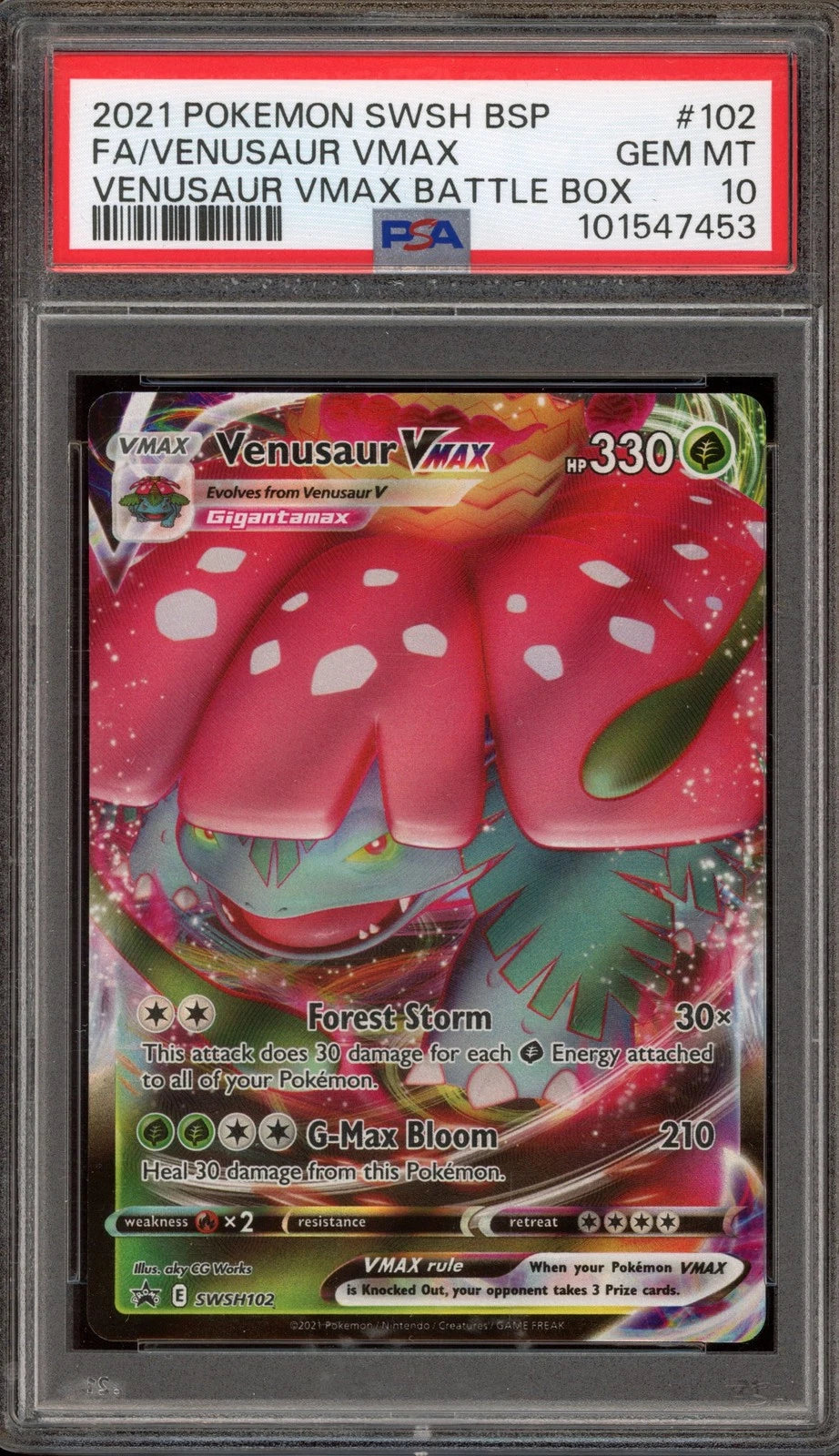 Venusaur VMAX PSA 10