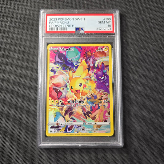 Pikachu #160 PSA 10 Crown Zenith