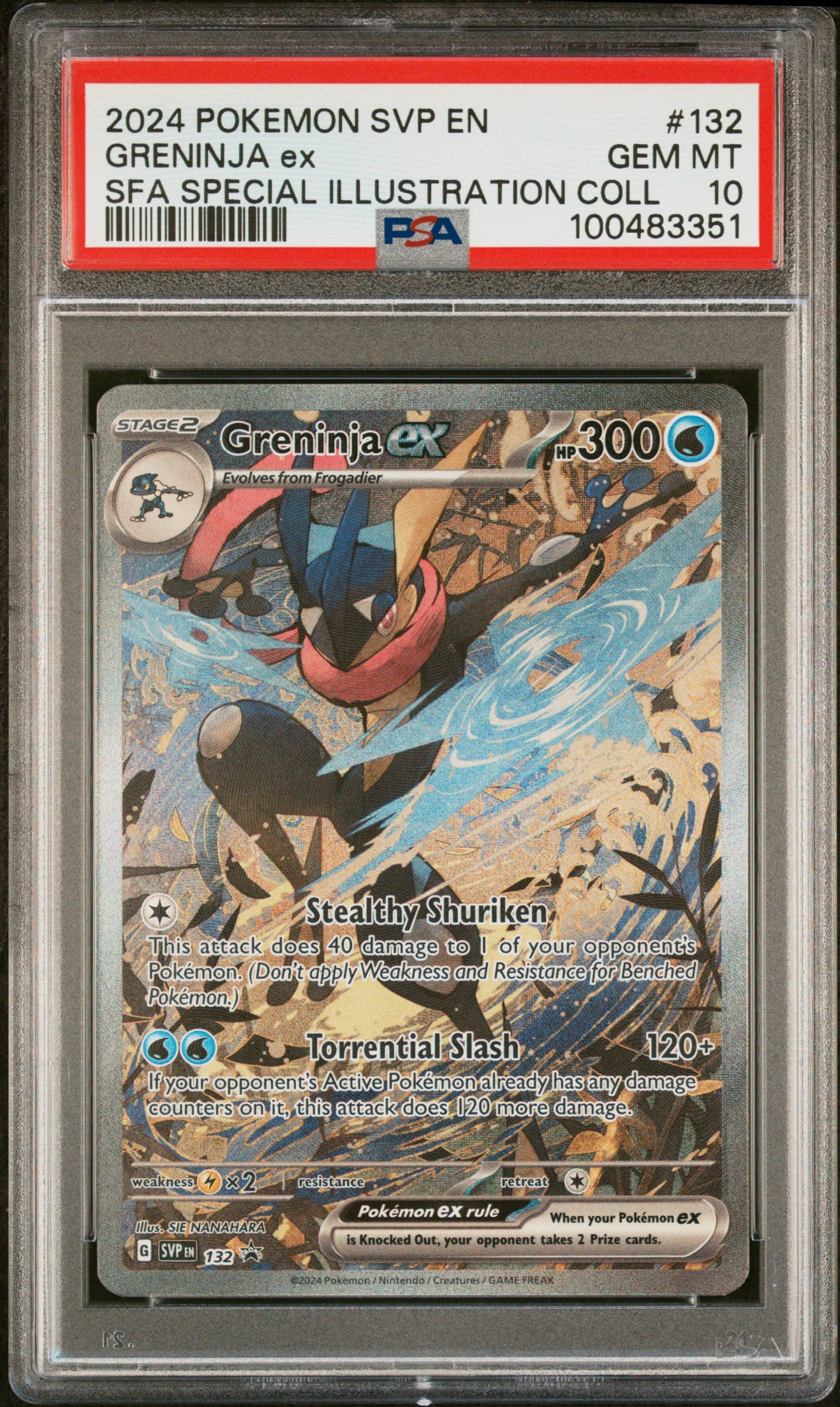 Greninja Ex PSA 10