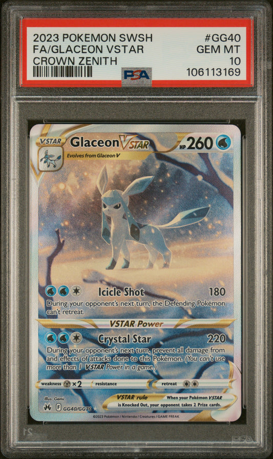 Glaceon Vstar PSA 10