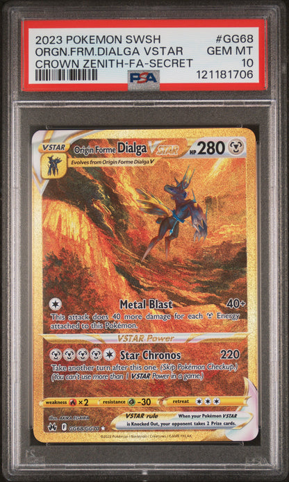 Origin Forme Dialga Vstar #GG68 PSA 10