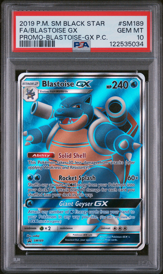 Blastoise GX PSA 10