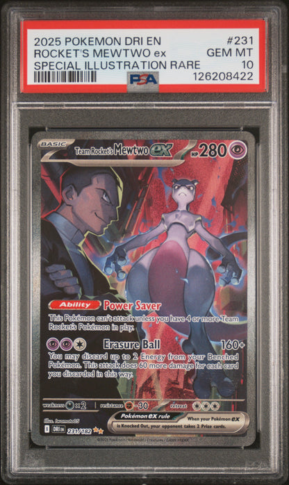 Team Rocket's Mewtwo Ex PSA 10