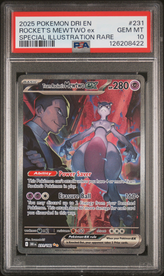 Team Rocket's Mewtwo Ex PSA 10