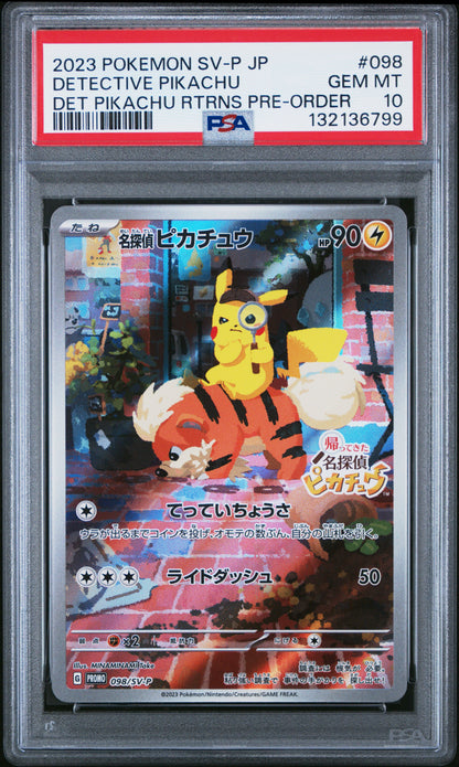 Detective Pikachu #098 PSA 10