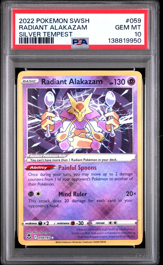 Radiant Alakazam PSA 10