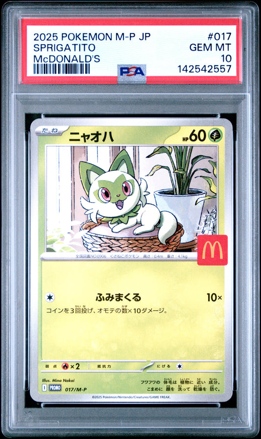 Sprigatito #017 PSA 10