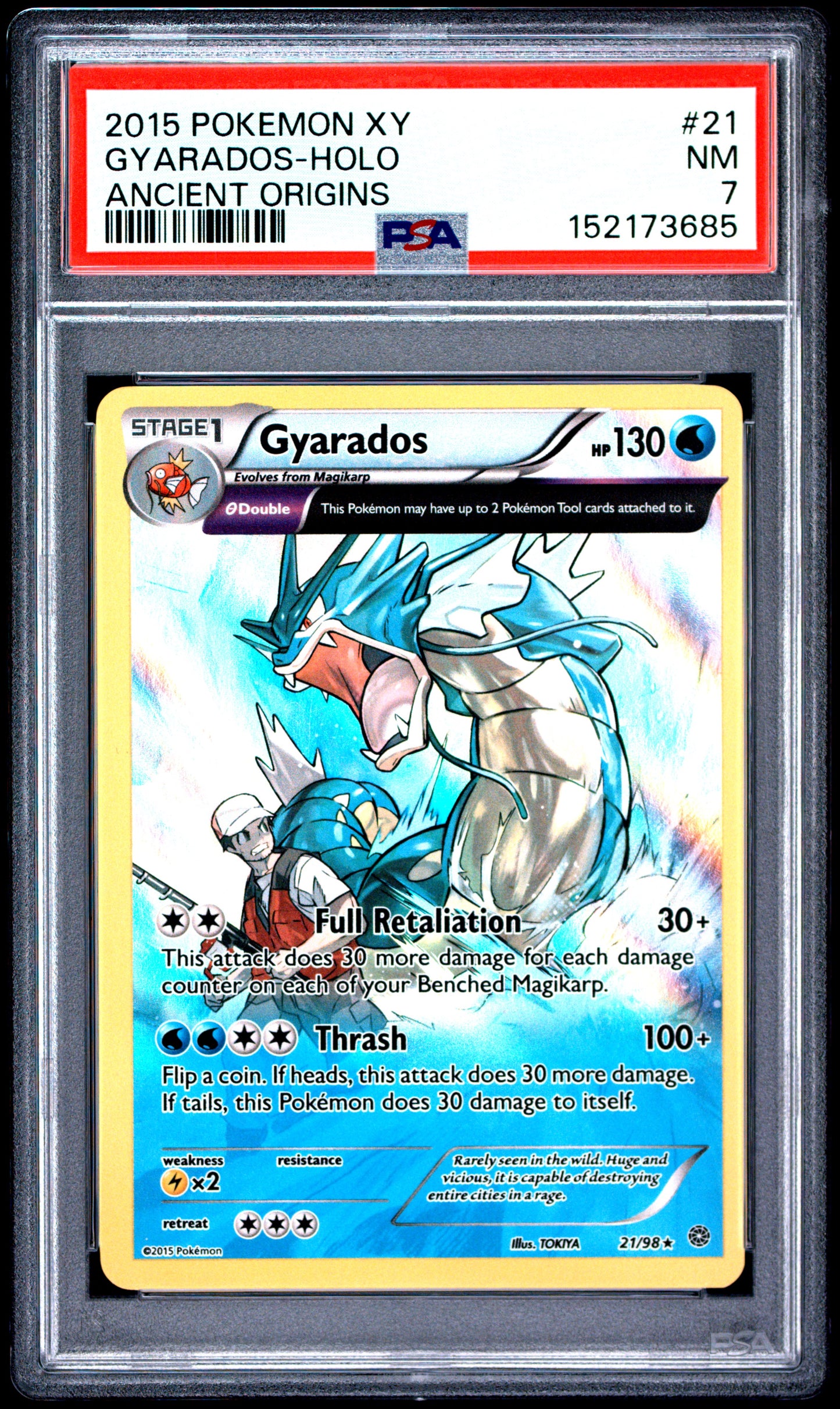 Ancient Origins Gyarados #21 PSA 7
