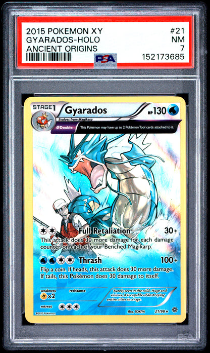 Ancient Origins Gyarados #21 PSA 7