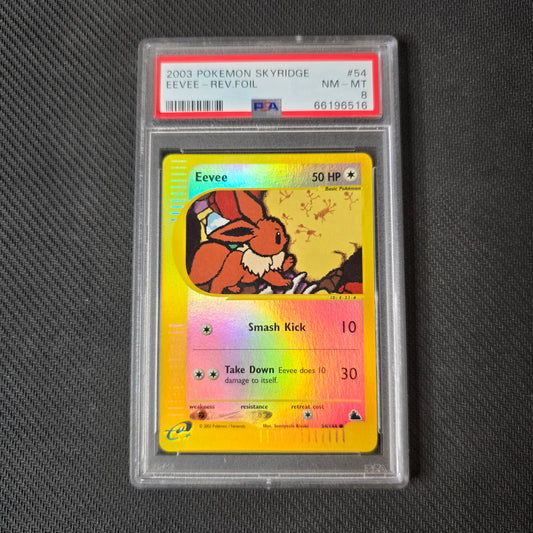 Eevee [Reverse Holo] #54 PSA 8 Skyridge