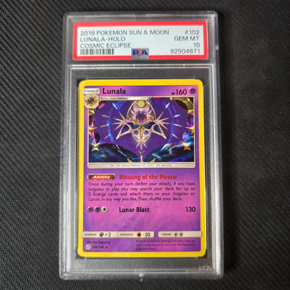 Lunala #102 PSA 10 Cosmic Eclipse