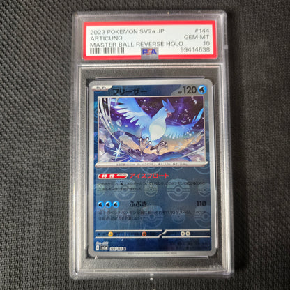 Articuno [Master Ball] #144 PSA 10 Japanese Scarlet & Violet 151