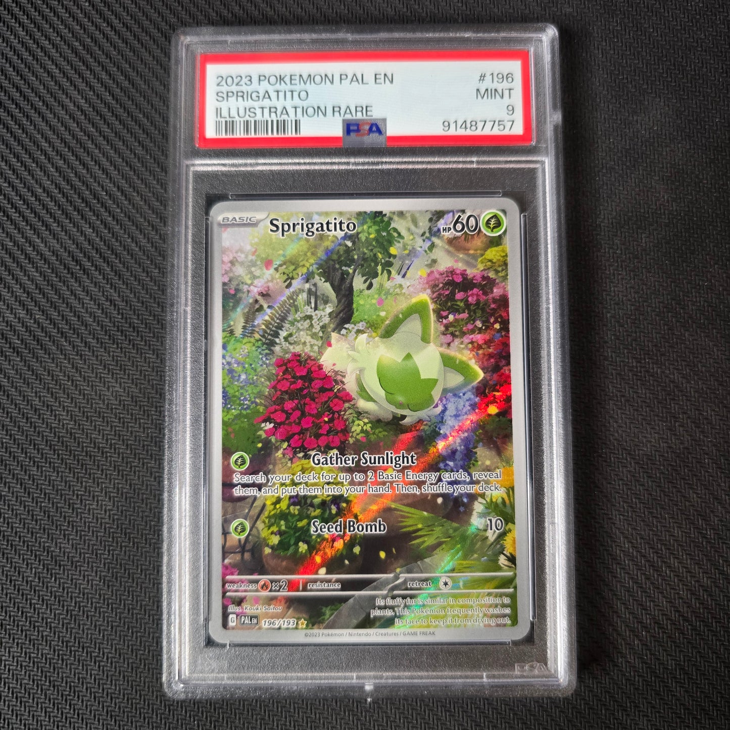 Sprigatito #196 PSA 9 Paldea Evolved