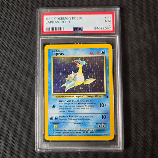 Lapras #10 PSA 7 Fossil