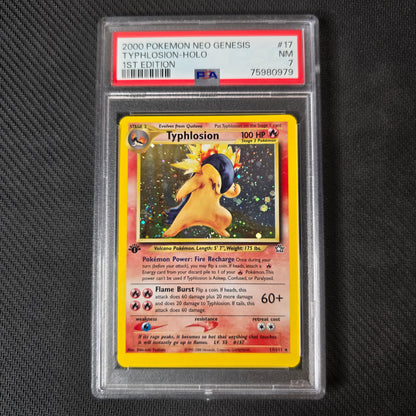 Typhlosion [1st Edition] #17 PSA 7 Neo Genesis