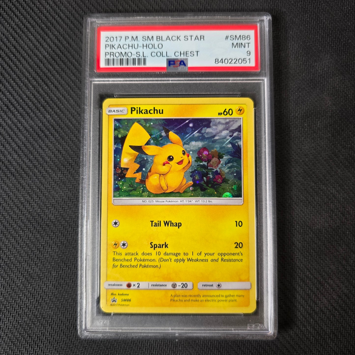 Pikachu #SM86 PSA 9 Promo