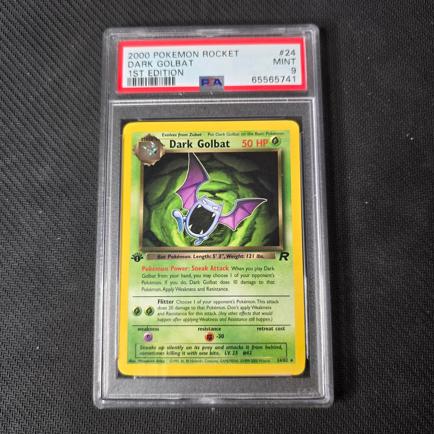 PSA 9 Dark Golbat [1st Edition] #24 Pokemon Team Rocket