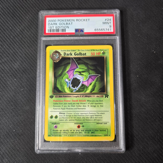 PSA 9 Dark Golbat [1st Edition] #24 Pokemon Team Rocket
