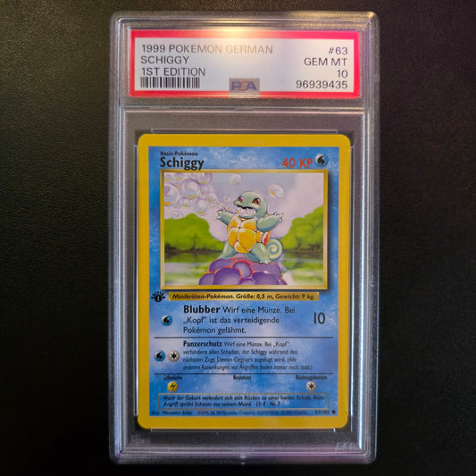 PSA 10 German Squirtle #63 1st Edition