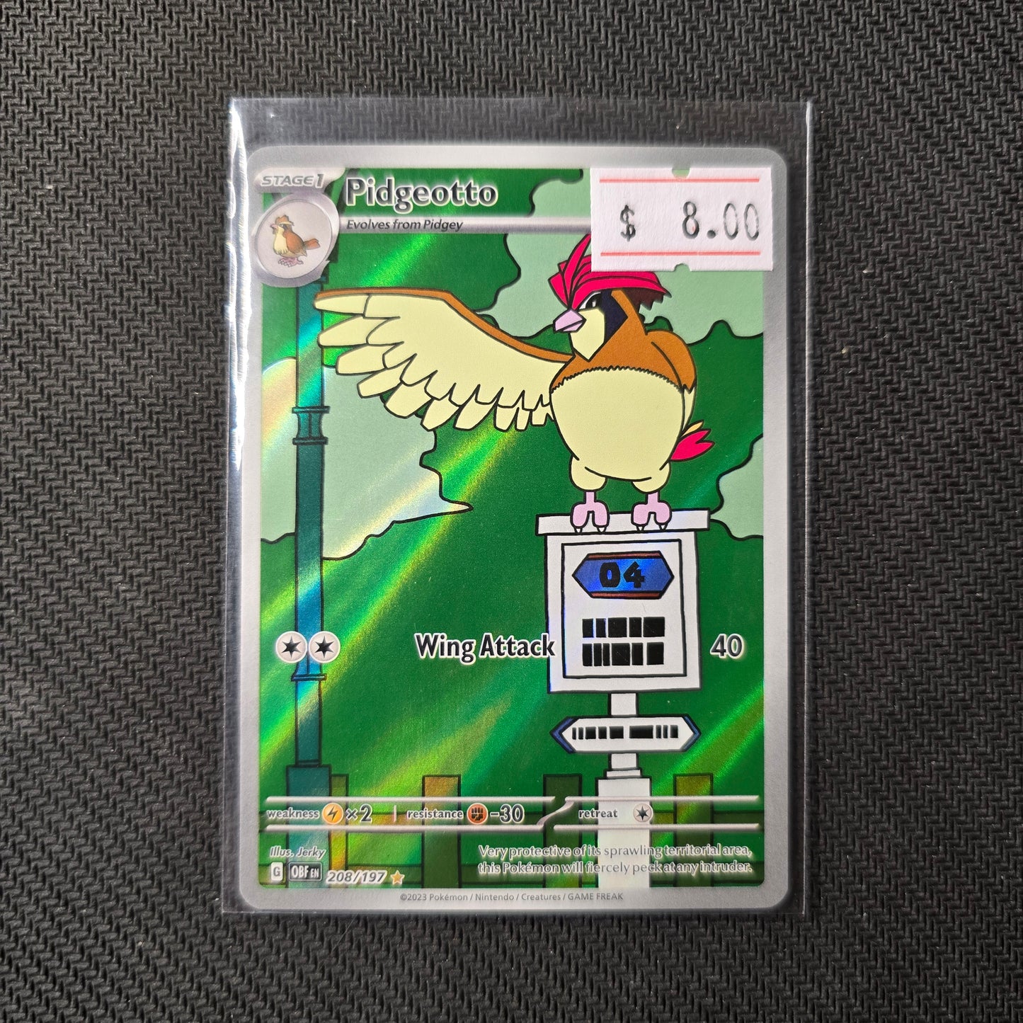 Pidgeotto #208 Pokemon Obsidian Flames