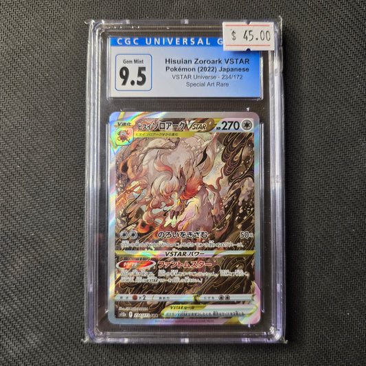*Old Label* CGC 9.5 Hisuian Zoroark VSTAR #234 Japanese VSTAR Universe