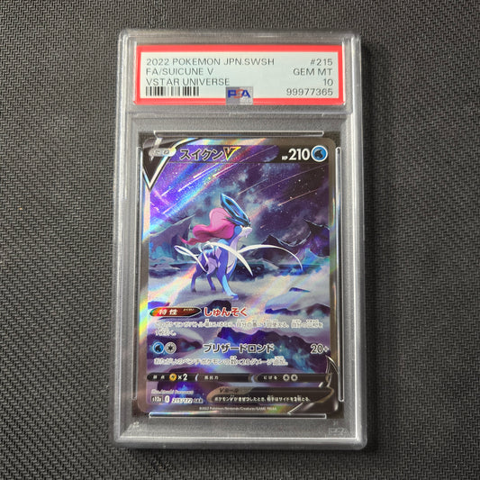 Suicune V #215 PSA 10 Japanese VSTAR Universe