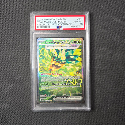Teal Mask Ogerpon ex #211 PSA 10 Twilight Masquerade