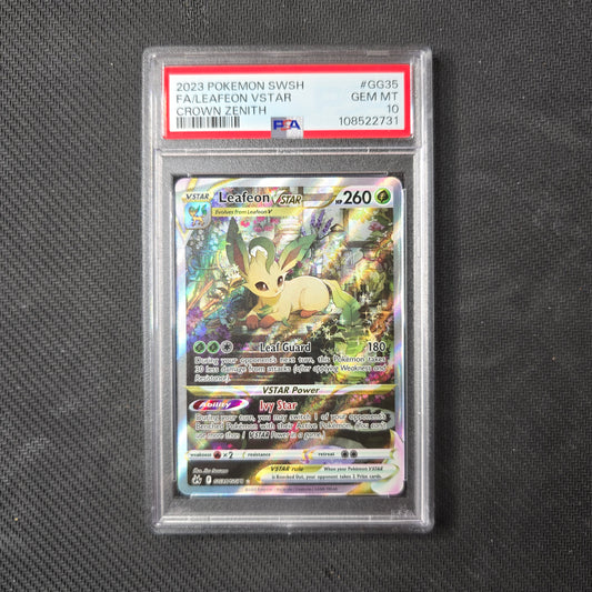 Leafeon VSTAR #GG35 PSA 10 Crown Zenith