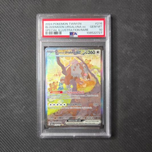 Bloodmoon Ursaluna ex #216 PSA 10 Twilight Masquerade