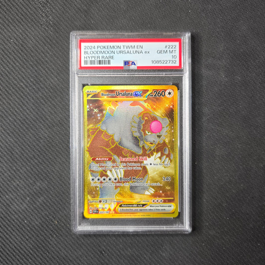 Bloodmoon Ursaluna ex #222 PSA 10 Twilight Masquerade