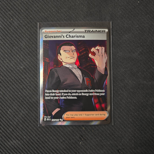 Giovanni's Charisma #197 Pokemon Scarlet & Violet 151