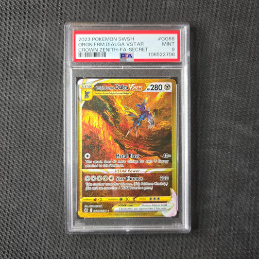 Origin Forme Dialga VSTAR #GG68 PSA 9 Crown Zenith