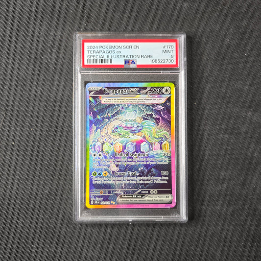 Terapagos ex #170 PSA 9 Stellar Crown
