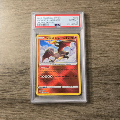 Radiant Charizard #20 PSA 10 Crown Zenith