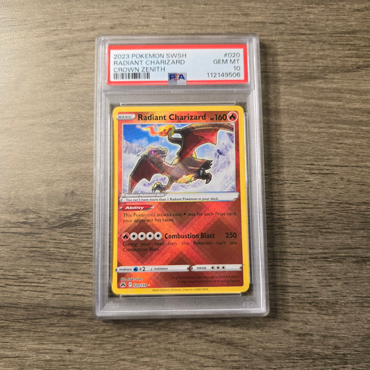 Radiant Charizard #20 PSA 10 Crown Zenith