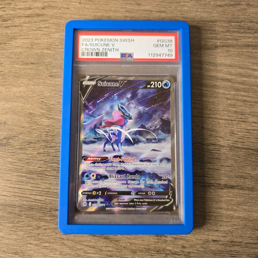 Suicune V #GG38 PSA 10 Crown Zenith