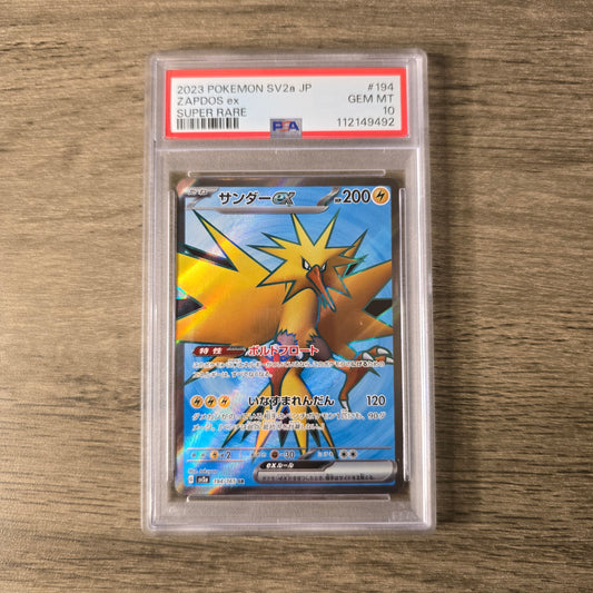Zapdos EX #194 PSA 10 Japanese Scarlet & Violet 151