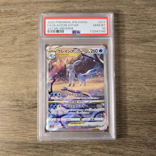 Glaceon VSTAR #217 PSA 10 Japanese VSTAR Universe