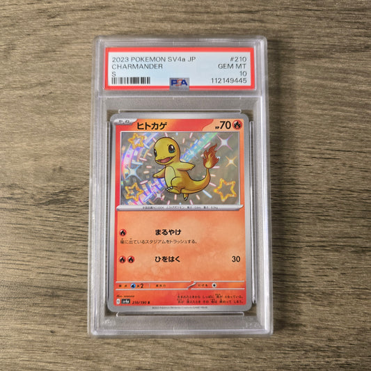 Charmander #210 PSA 10 Japanese Shiny Treasure ex