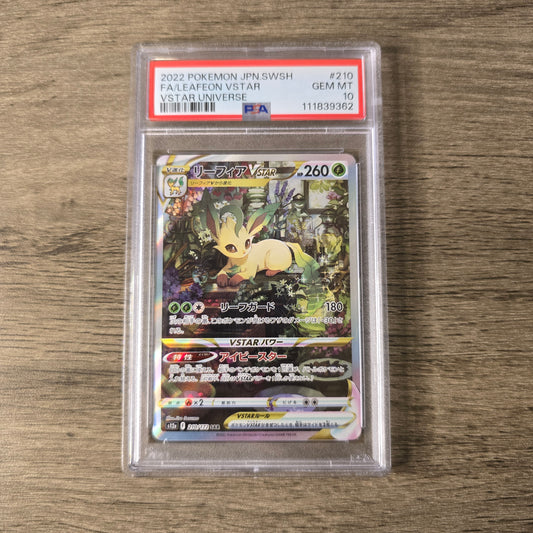 Leafeon VSTAR #210 PSA 10 Japanese VSTAR Universe