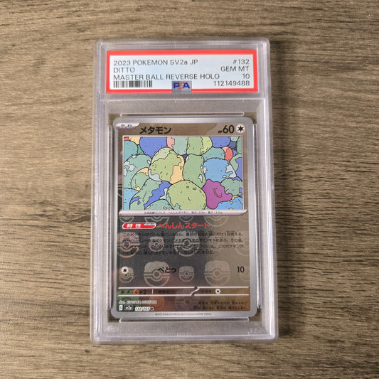 Ditto [Master Ball] #132 PSA 10 Japanese Scarlet & Violet 151